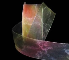 5 Yards Rainbow Sheer Ribbon 1 1/2"W