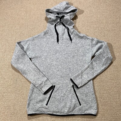 Champion Fleece Hoodie Mens XS Grey Hooded Snood Sweater
