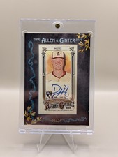 2025 Topps Allen & Ginter - Framed Mini Autographs DJ Herz #MA-DHE Black...