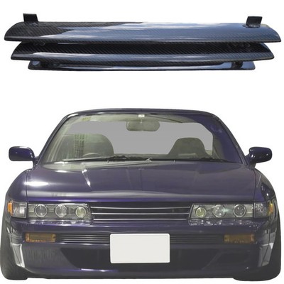 ModeloDrive Carbon Fiber GTR Style Grille (S13) for Silvia Nissan 89-94 modelod