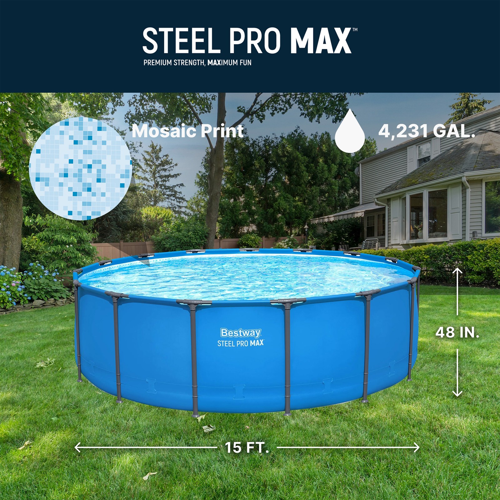 Bestway Steel Pro MAX Above Ground Pool