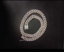 mens chain necklace stainless steel With Stones