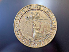 Cyrus Price ,Vintage, Antique + Brass Plaque, 1862 Victorian ,deco, designer