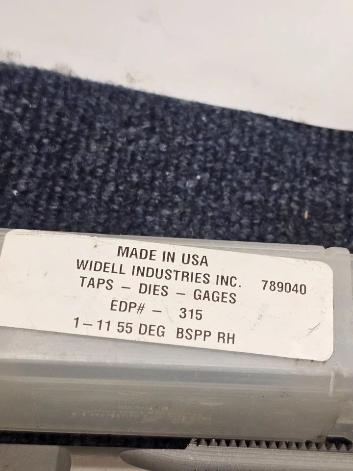 Widell Industries 789040 Tap, EDP#-315, 1-11 55 DEG BSPP RH - Image 2 of 4