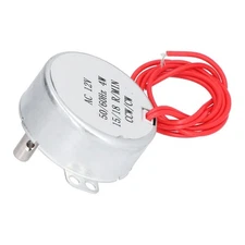 2Pcs Synchronous Motor Synchron 15/18R/MIN CW CCW Rotation Accessory Set 4W.