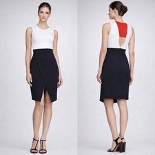 A.L.C. Sheath Dress Open Back Colorblock Size Small