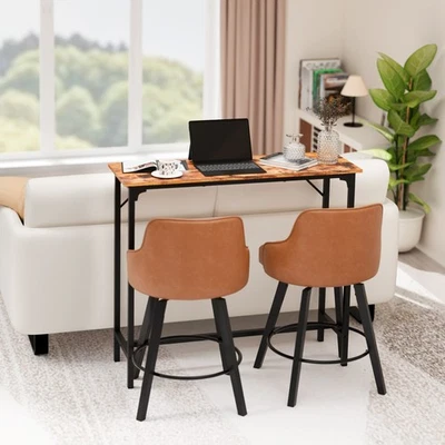 VINGLI Breakfast Bar Table And Stools Kitchen Dining Room Industrial Furniture Set UK