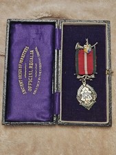 Ancient Order of Foresters AOF Antique Sterling Silver In Original Box