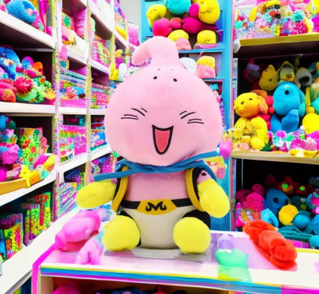 Peluche Majin Buu Dragon Ball Z cadeau idéal 15cm pour fan d'anime