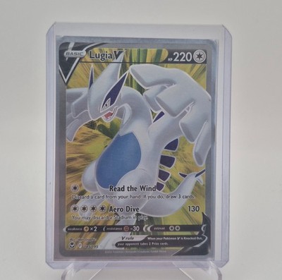 Pokémon Lugia V 185/195-Silver Tempest-Sword And Shield-Holo Secret Rare