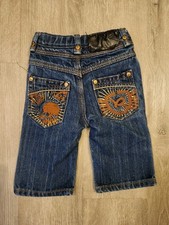 Vintage Rocawear Denim Jeans Toddler Baby Size 12M Embroidered VTG Y2K 12 Months