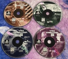 WING COMMANDER III: Sony PlayStation 1 PS1 - 4 Discs Only TESTED/ WORKS RARE RPG