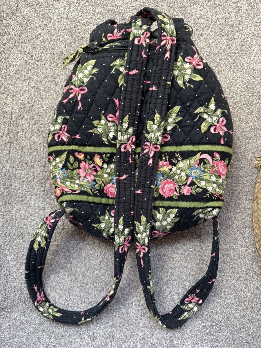 Vera Bradley vintage New Hope mimi backpack with travel train case Vintage Vera Bradley: Mimi Backpacks (2000 - 2004) - YouTube main image 4