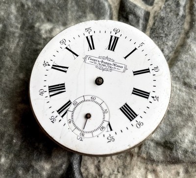   Antique Georges Favre Jacot Locle pocket watch MOVEMENT