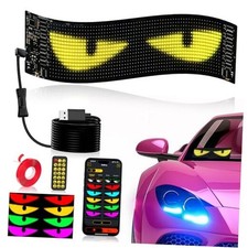 LED Car Sign, Devil Eyes Light for Windshield Ojos Led Para Carro 15" x 4"