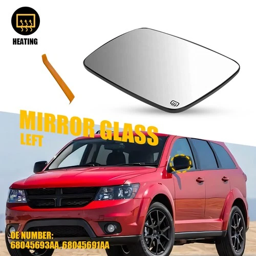 Driver Left Side Mirror Glass For 2009-2020 Dodge Journey Replacement 68045693AA