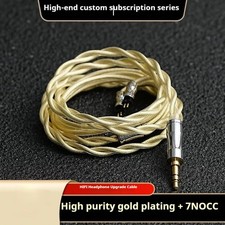 2 strands of pure gold, silver and copper OCC IEM CABLE MMCX 078 QDCTFZ 4.43.5