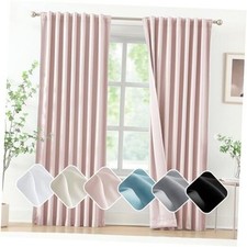 Pink Room Darkening Curtains for 52"W x 63"L Pack of 2 Pink - Room Darkening