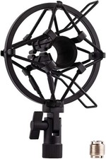 Microphone Shock Mount Holder Clip Mic Anti-Vibration for 22mm-26mm Diameter ...