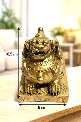 Feng Shui Drache Pixiu Gold Glücksfigur Reichtum Wohlstand Deko Geschenk Figur