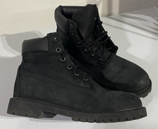 Timberland Premium Youth Big Kids 6-Inch Waterproof Black Work Boots