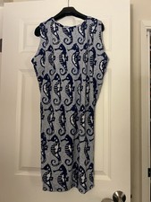 Moschino cheap And Chic Seahorse Dress Blue