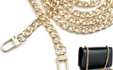 DIY Replacement Gold Purse Chain Bag Strap for Shoulder Bag, Handbag, 36" 90cm 