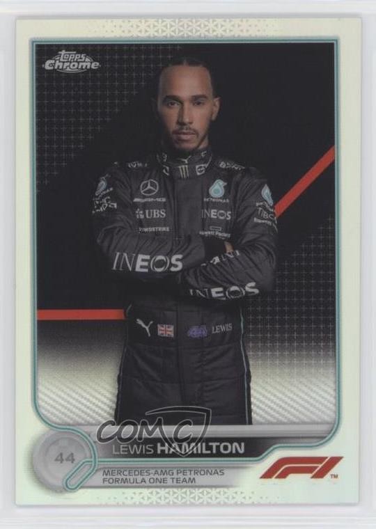 2022 Topps Chrome Formula 1 F1 Racers Refractor Lewis Hamilton #5 0cr7