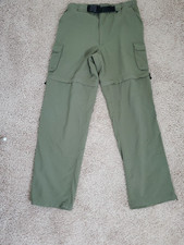 Boy Scouts Of America Switchbacks Pants Mens Small Green Cargo Zip Off