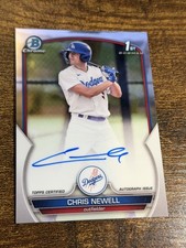 CHRIS NEWELL 2023 Bowman Chrome #CPA-CN 1st Auto