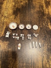 Mini Porcelain Dollhouse Tea Set 1:12 Vintage Floral Holiday Gift. FREE SHIPPING