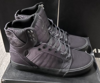 Supra Mens Shoes Skytop Black/black Fade Black-size6:5- 08002-022