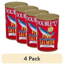 (4 pack) Double "Q" Wild Caught Alaskan Canned Pink Salmon, 14.75oz....