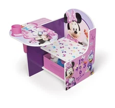 Chair Desk With Storage Bin, Disney Minnie Mouse