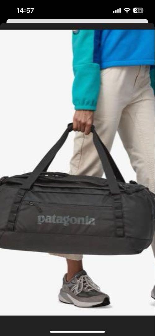 Patagonia Black Hole Duffle 55L Pine Needle Green Rare Discontinued Color thumbnail 5