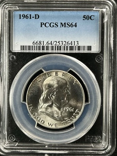 1961-D 50C Franklin Half Dollar  PCGS MS64   25326413