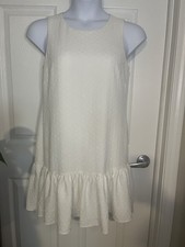 Women’s White Tommy Hilfiger Sleeveless Mini Dress Size 8