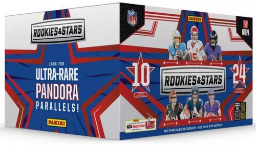 NFL Panini 2024 Rookies & Stars Football Trading Card RETAIL Box [24 Packs] - 第 1/2 張圖片
