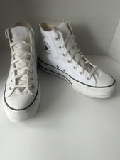 Converse Chuck Taylor All Star Lift Platform High Top Women  s White READ 8 8.5