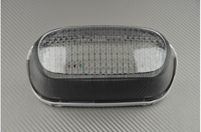 Feu arrière clignotant fumé double fonction pour Kawasaki ZZR600 ZX600E