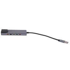 6-In-1 Computer Sound Card 5.1 USB External Sound Card Multi-Function Audio7636