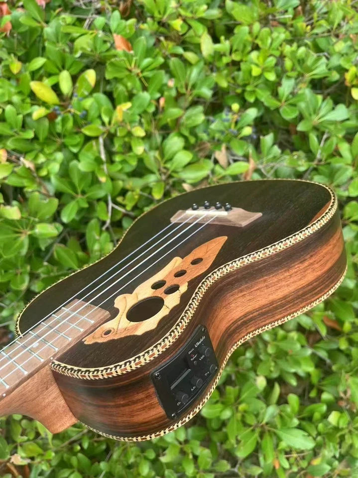 Batking 26 Inch All Blackwood Tenor Acoustic Electric Ukulele - Image 4 of 4