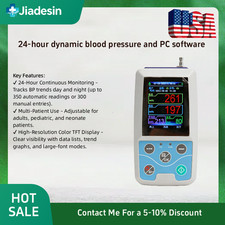 24-Hr Ambulatory Blood Pressure Monitor Kit w/ Adult Cuff Portable