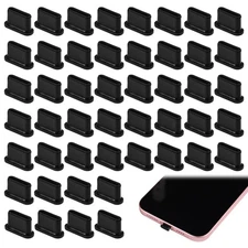 50pcs USB C Dust Plug, Type C Anti Dust Plugs Silicone USB C Port Cover Cap Char