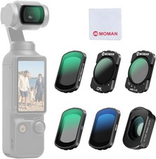 Moman Magnetic Filter Kit 1/4 CPL VND ND64 UV Wide Angle For DJI Osmo Pocket 4/3