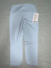 Lululemon NWT Alig High-Rise Crop 23" Lined 10 PWBE Powder Blue