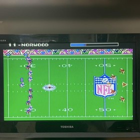 Super Bowl TECMO Famicom cassette complete rare #965432