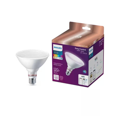 120-Watt Equivalent PAR38 LED Smart Wi-Fi Color Changing Light Bulb Powered by W