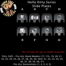 Hello Kitty - Glock Rear Slide Plate Back Plate for Full Sized Glocks Gen 1-5