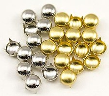 5mm Gold Pearl Stud 4 Prongs Non Rusting - 200 PCS